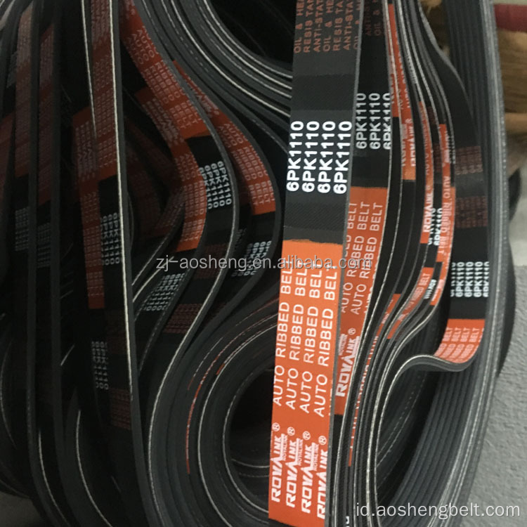 OEM 6PK1110 suku cadang mobil berusuk v belt