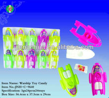 Warship toy candy