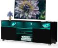 LED TV -stativ Hög Glossy Entertainment Center Modern Television Stands med stor förvaring