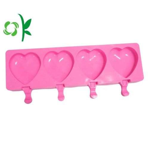 Custom Heart Shape Silikon Glass Pop Mold