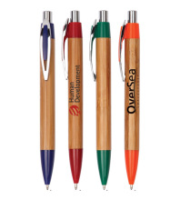 Double clip Bamboo Pen