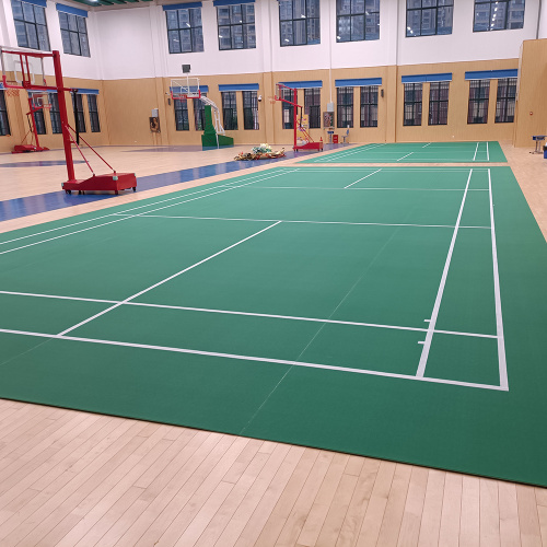 tapis de sol en plastique pour terrain de badminton