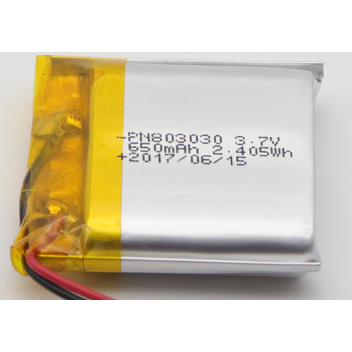 650mAh Lithium Ion Polymer Battery For Speakers (LP3X3T8)