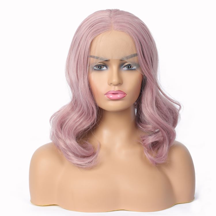 Synthetic closure hair wig Vendor pink,black,Synthetic mono top wig,Synthetic wigs heat resistant fib Wholesale