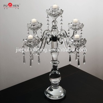 beatiful Crystal Centrepiece glass candelabrum candelabra for wedding decro