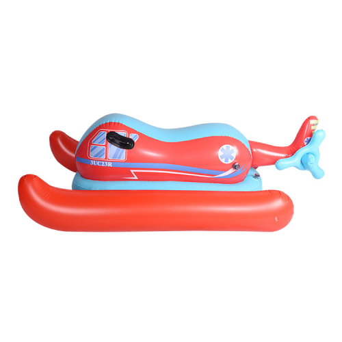 Piscina personalizzata galleggiante in aereo rosso galleggiante spiaggia