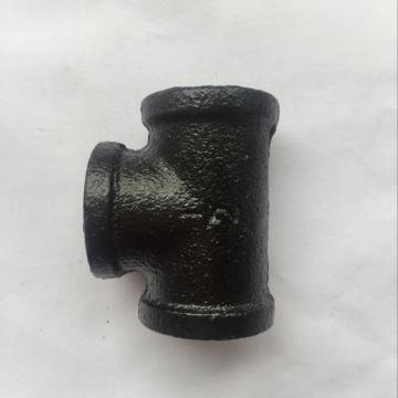 Black Malleable Iron Tee pipe fitting