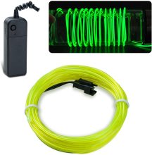 9ft/3m EL Wire Kit - Best Seller with Battery Controller, Neon Glow Wire