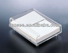 Deluxe acrylic Memo Pad holder , elegant Acrylic sign holder MHS-026
