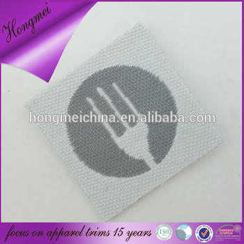 Machine embroidery clothing label fork label from alibaba