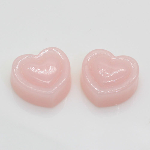 Dessert de bonbons en forme de coeur Mini Cabochon en résine 100 pièces pour artisanat fait à la main décor perles Slime ornements de téléphone