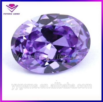 AAA Oval Cutting Violet Fashion Jewelry CZ Gemstone