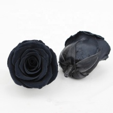 Black Preserved Rose Heads 5-6cm - Wholesale Wedding Flowers from Kunming