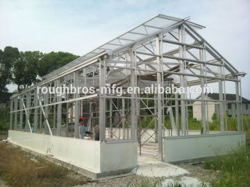 Aluminum frame Glass Greenhouse