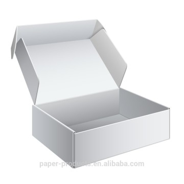 white kraft paper shoe box