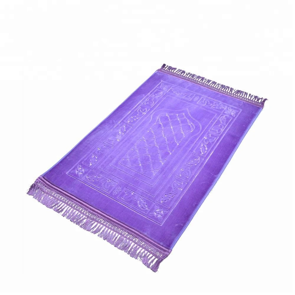 2021 Fashion Islamic Foldable Praying Rug Sejadah Travel Muslim Prayer Mat with Backres1 Buyer