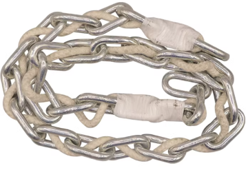 Rope insert elevator compensation chain