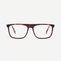 Rectangular Hand-made Men's Optical Frames 21A3113