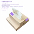 Caja plana OEM tejido facial