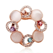 New Corsage Opal Brooch Accessories Imitation Jewelry