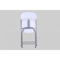 Promotion outdoor restaurant white plastic folding chairs