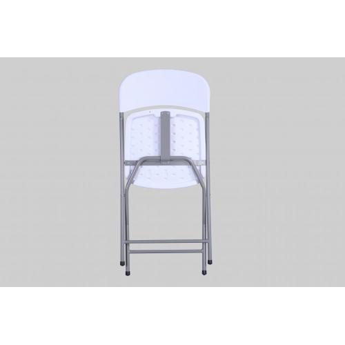 Promotion outdoor restaurant white plastic folding chairs