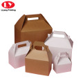 Kraft Paper Cookie Box With Die Cut Handle