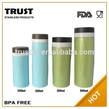 double wall Stainless Steel bachelor mug vacuum mug fashion Straight cup stainless steel slim waist vacuum thermos lady cup