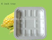 biodegradable corn starch disposable plastic food tray