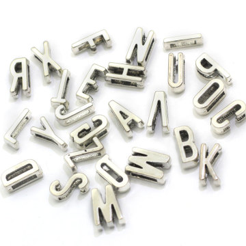 Antiek Zilver Kleur Legering Letter AZ Bead Spacer Bead Charms Voor Diy Kralen Armbanden Sieraden Handgemaakte Maken: