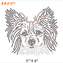 Iron On Rhinestone Transfer Dog Motif
