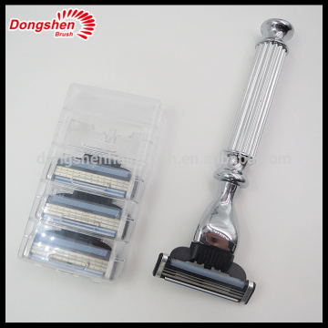professional safety shaving razor,4 replaceable razor heads ,razors shaving
