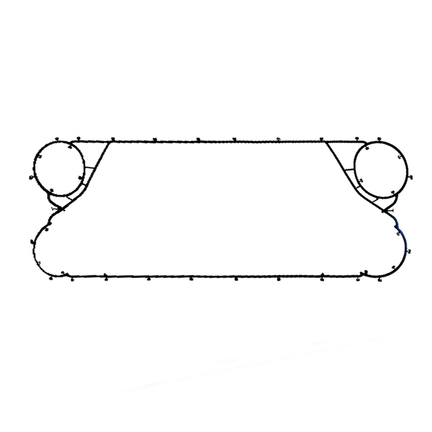 EPDM afdichtstrip voor warmtewisselaar