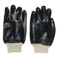 Black pvc gloves working safety Industrial protective gloves