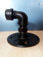 Cast iron black elbow MF plumbing fitting