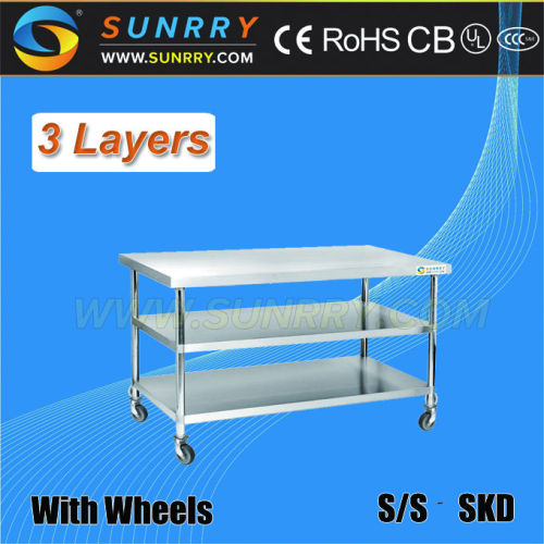 Stainless Steel BBQ Side Table/Restaurant Table Stand/Restaurant Table Decorations (SY-WT3718W SUNRRY)