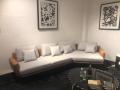 Sofa sudut ruang tamu lembut modern suite sudut