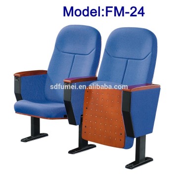 No.FM-24 Durable fabric auditorium folding seat with tablet