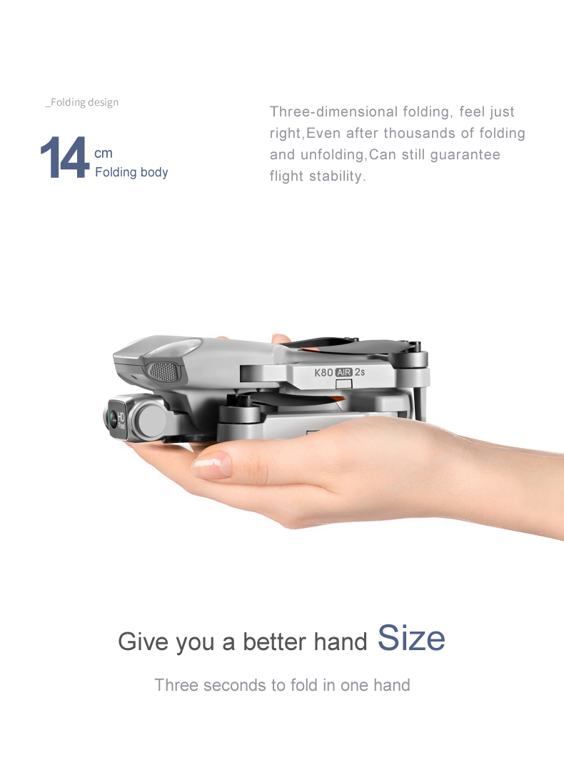 New K80 Air 2S GPS Drone 4K Professional drone Camera Aerial Photography Brushless Motor Foldable Four-Axis