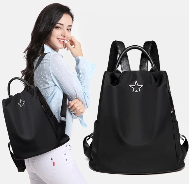 High Quality Travel Waterproof Fashion Ladies PU Korean Backpack for Women