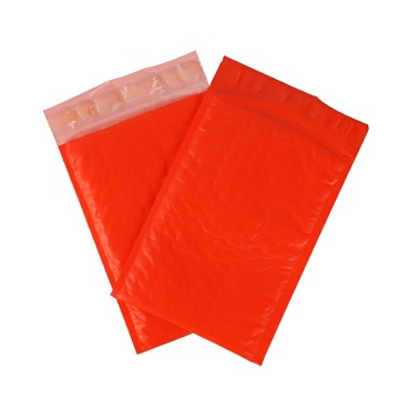 Túi bao bì Poly Bubble Mailer màu đỏ ba chiều