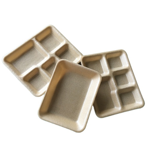 PLA Compostable food foam tray with film