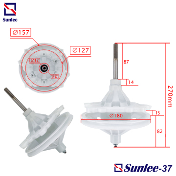 Washing machine gearbox 12fix hole 11teeth long shaft