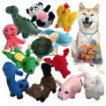 Squeaky Plush Dog Toy Pack dla szczeniaka