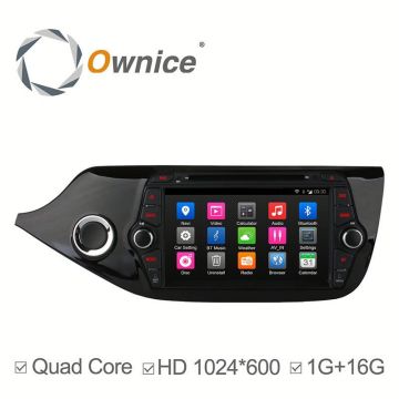 Ownice android 4.4 quad core car audio for Kia Ceed 2013 support OBD