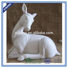 Ceramic white deer craft table decoration