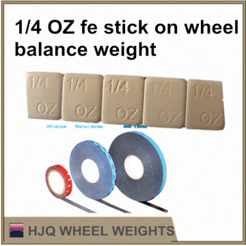 1/4OZ fe stick on wheel balance weight