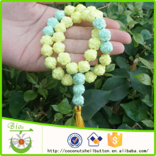 Wholesale 33-bead shinny yellow rose rose masbaha tespih