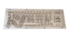Medical Metal Keyboard With Trackball , Vandal Resistant ,