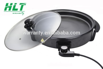 30 cm Whole glass lid Multifunctional Electric Pizza Pan pizzza makers pizza cooker